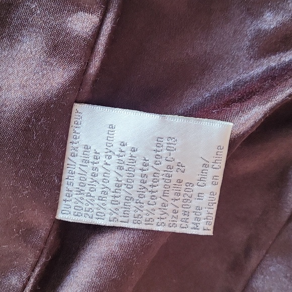 - Cleo brown size 2 wool pea coat - Picture 7 of 17